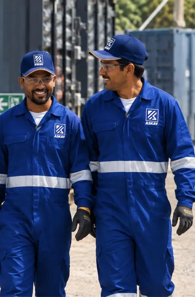 O&M engineers on site